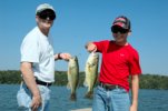 largemouth Bass David and Chris Allan August 2008